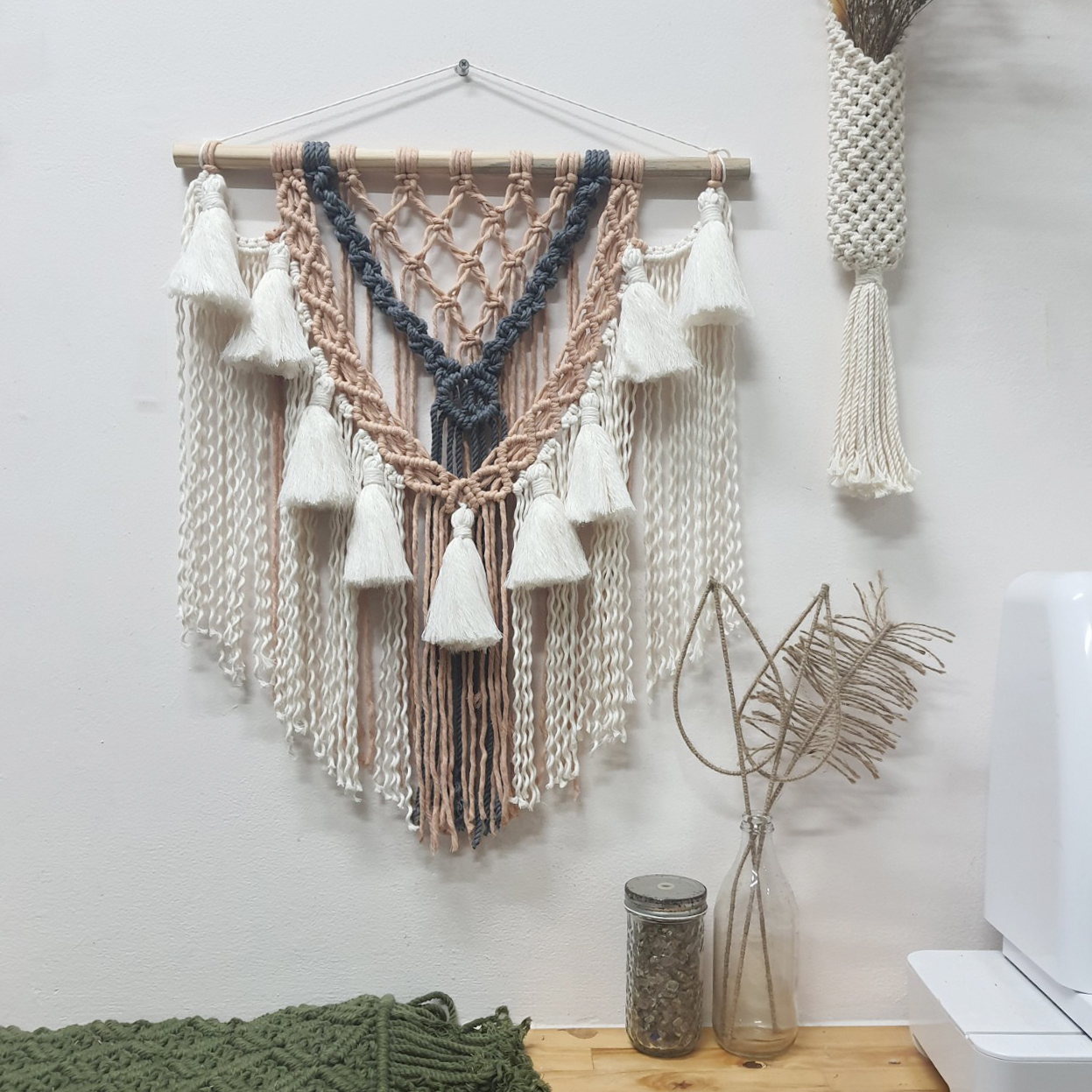 Mành macrame trang trí nhà cửa