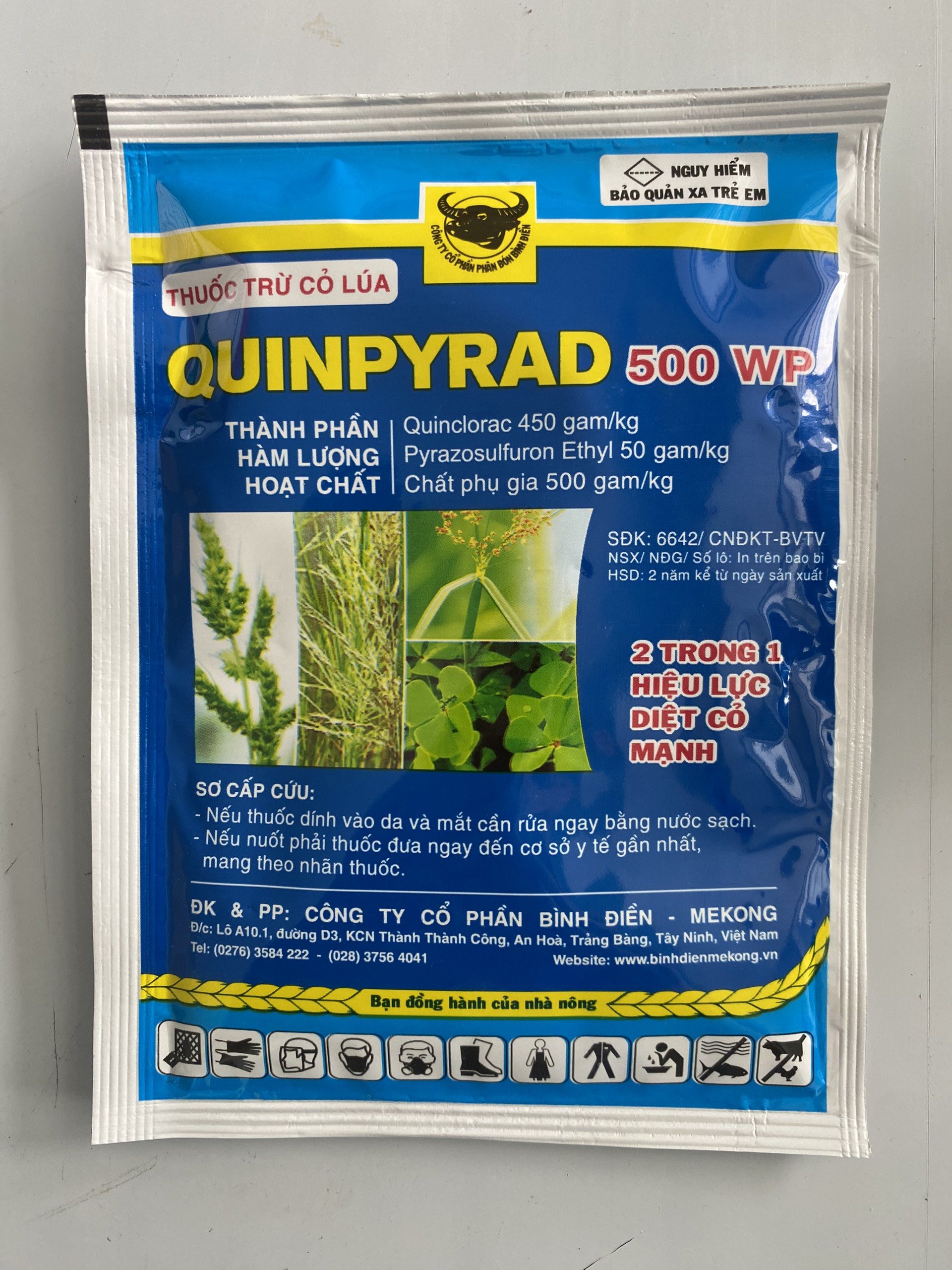 Thuốc Trừ cỏ trên ruộng lúa Quinpyrad 500WP | Gói 23g