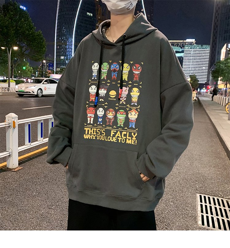 Áo Hoodies nỉ ngoại form rộng WHY YOU LOVE TO ME TiH053