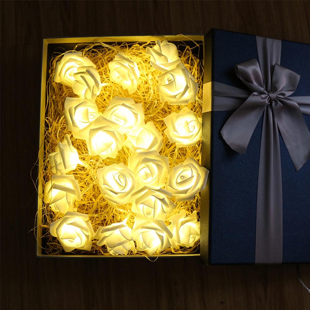 Dây Đèn Led 3m Hình Hoa Hồng Xốp Trang Trí Tiệc Cưới / Valentine