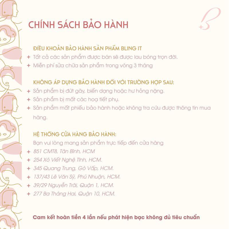 Nhẫn Bạc Nữ Bling It Trơn Đơn Giản BIN097