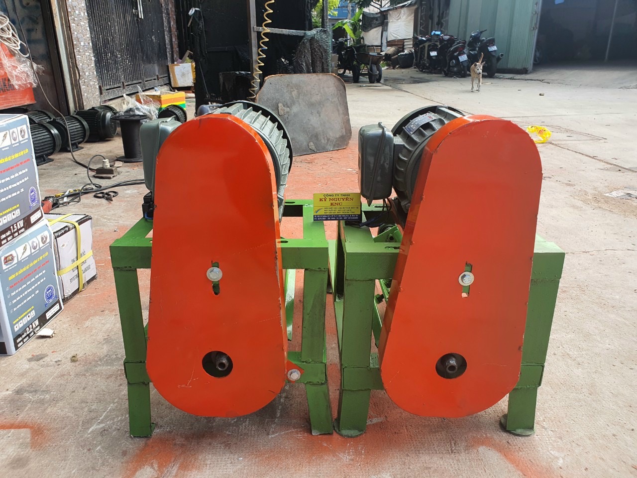 Khung Duỗi sắt lớn V5 + ráp moteur 1.5hp