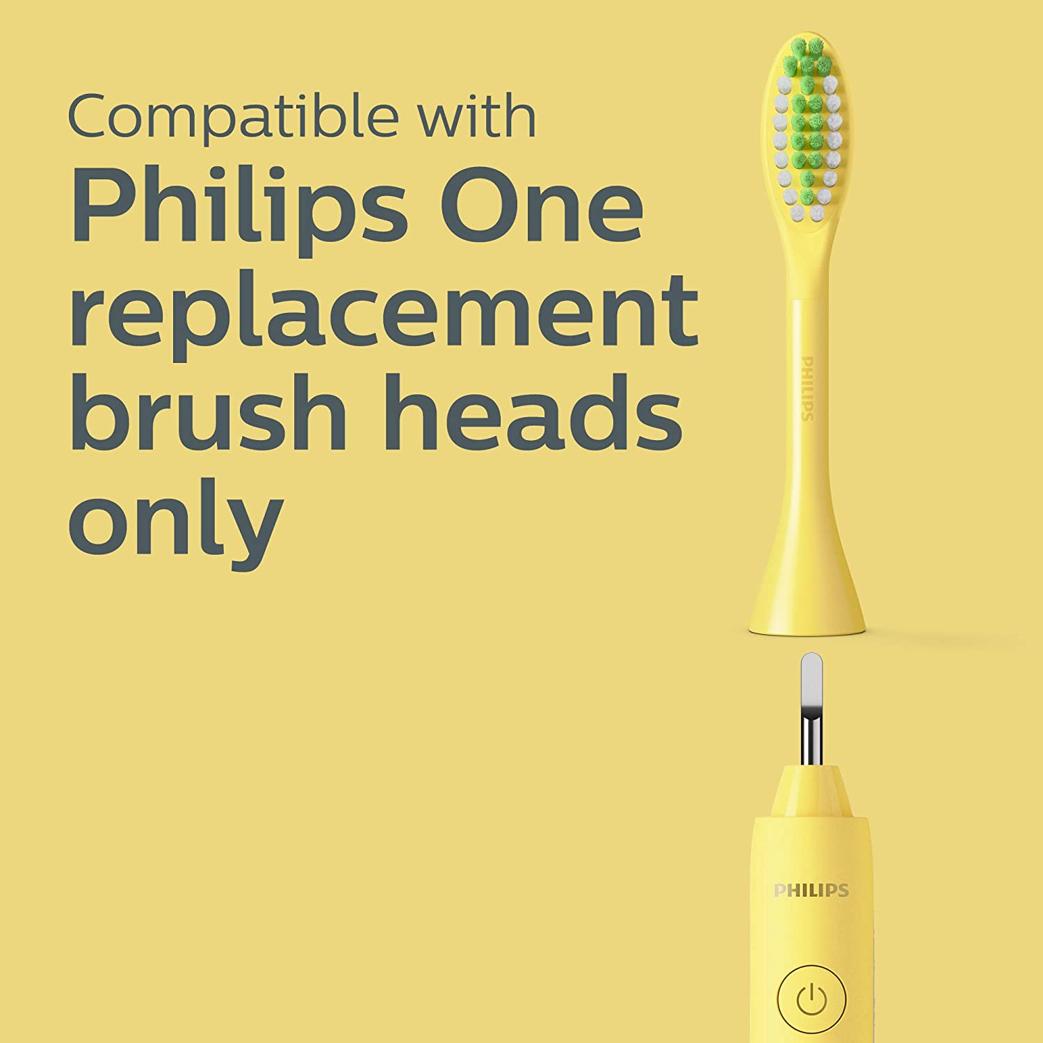 Bàn chải đánh răng dùng pin Philips One by Sonicare, Mango Yellow, HY1100 / 02