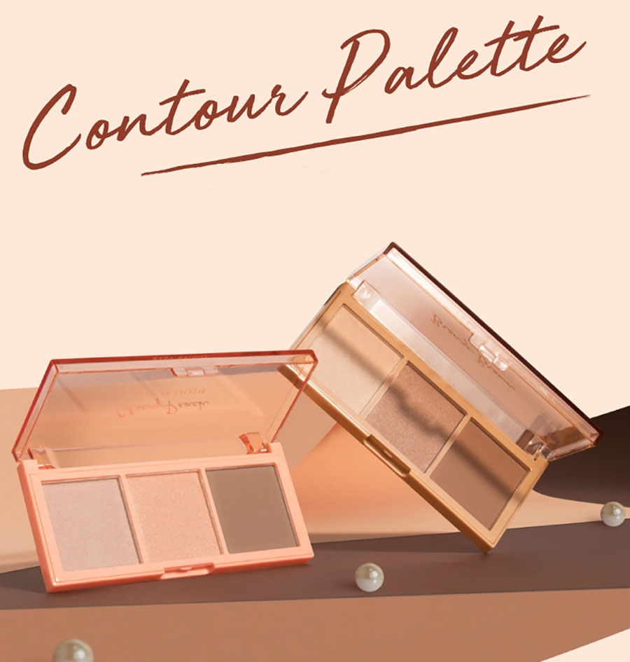 Phấn Mắt Bắt Sáng Và Tạo Khối Baby Bright Contour Palette 4g x 3 Màu