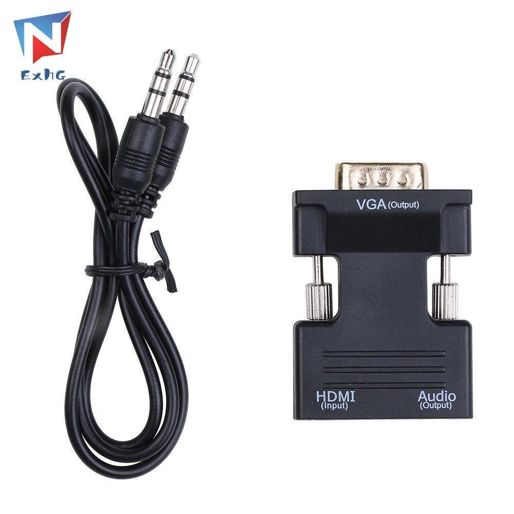 Thiết bị chuyển đổi cổng HDMI cao cấp sang đầu VGA hỗ trợ tín hiệu 1080P