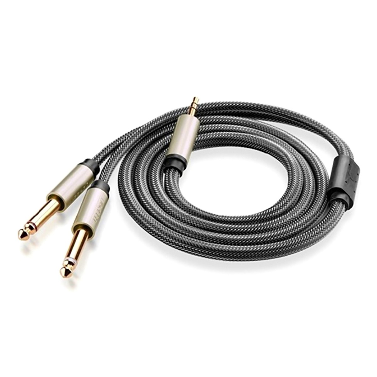 Cáp Audio 3,5mm to 6,5mm 2 đầu  Dài 2m Ugreen 10615 AV126 - Hàng Chính Hãng