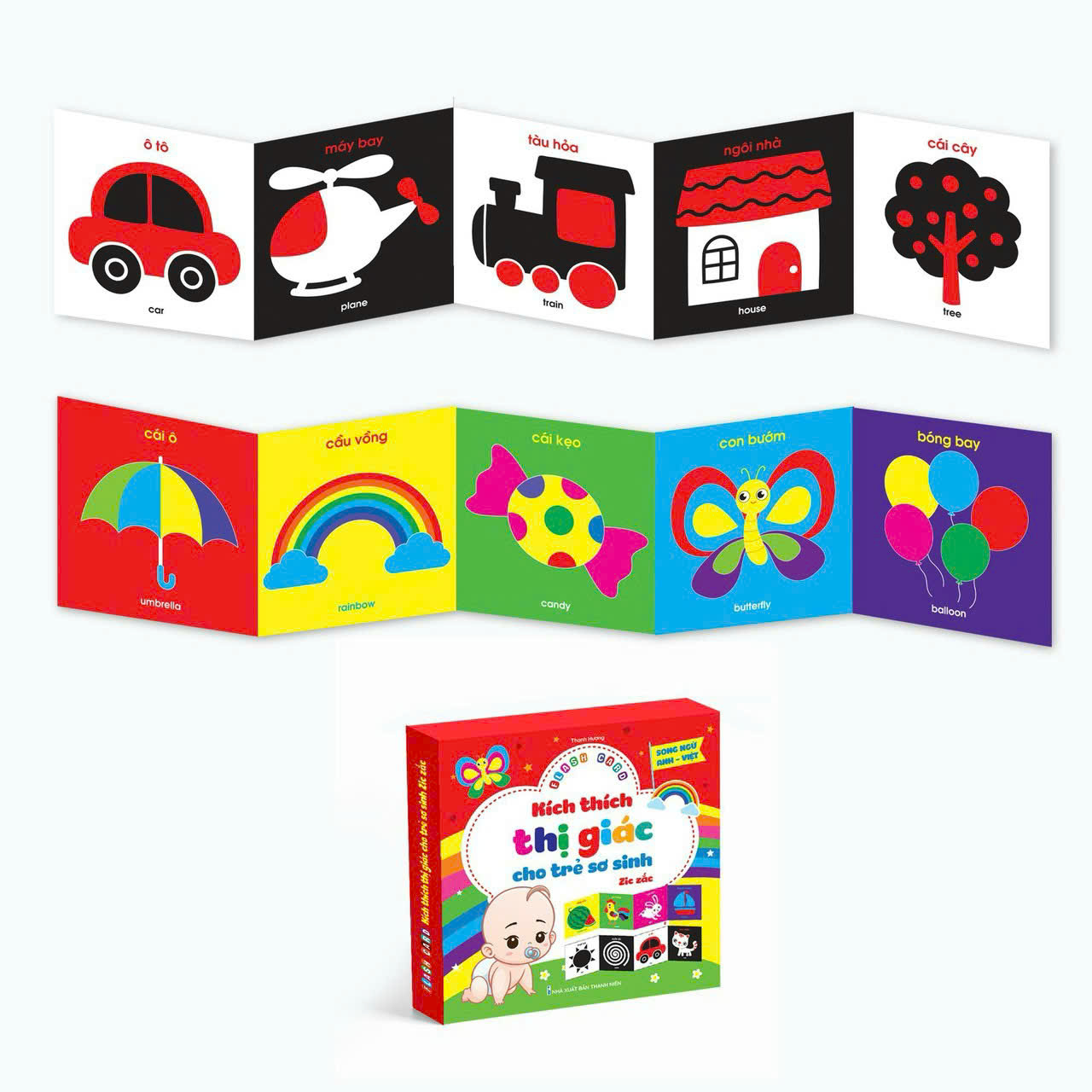 Flashcard - Kích Thích Thị Giác Cho Trẻ Sơ Sinh - Zic zắc