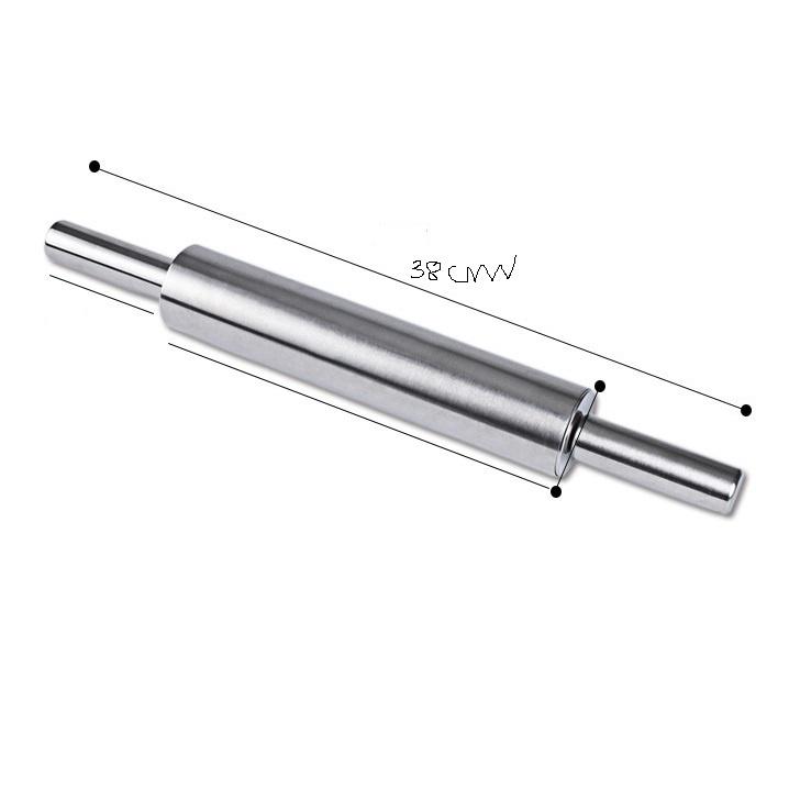 Cán bột inox loại lớn có trục xoay 38 cm - CANBOTINOX380