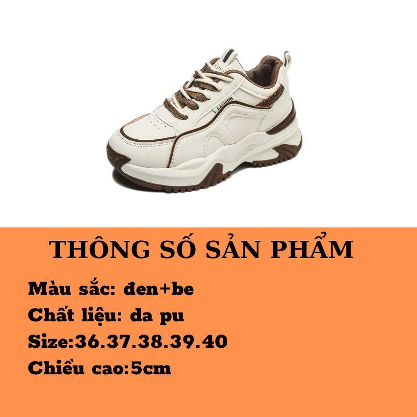 Giày Thể Thao Nữ Da Mềm Để Cao Tôn Dáng ,Giày Nữ Mẫu Mới Hiện Đại Trẻ Trung GTTN39