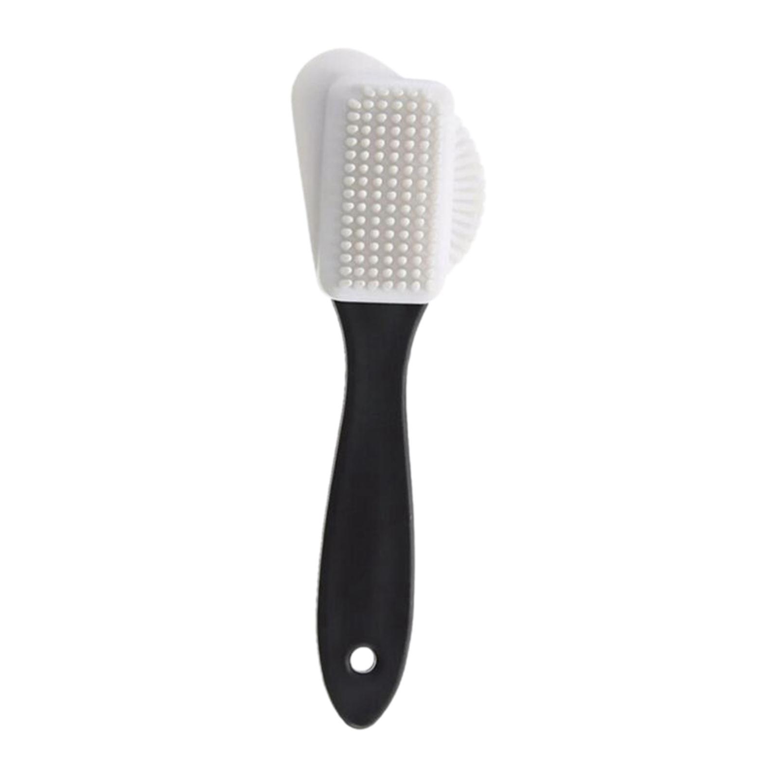 Portable Cleaning Brush 3 Side Shoe Brush Laundry Brush for Suede Snow Boot