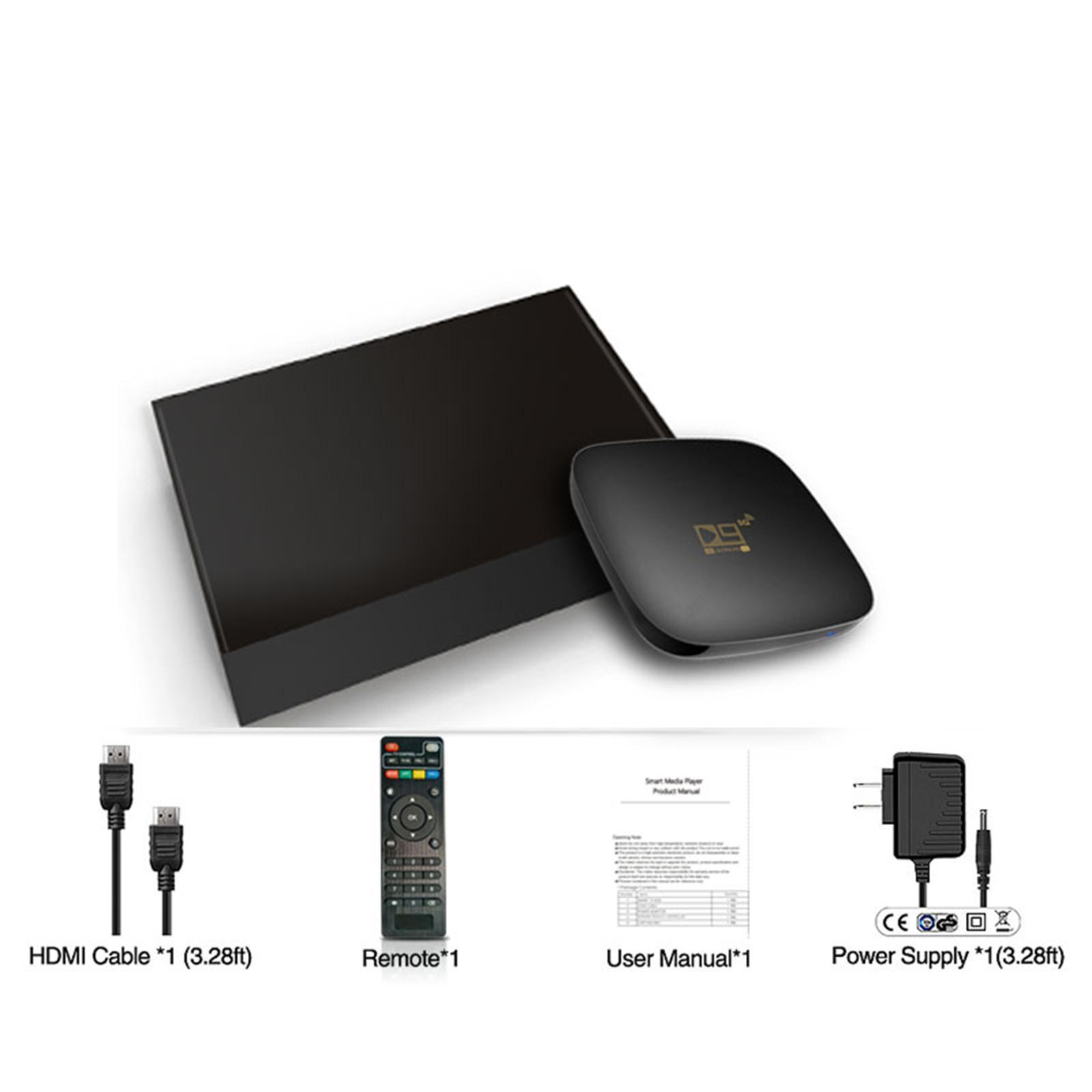 Smart D9 TV Media .4G 5G WIFI 905 Core TV receiver 1080P Set Top