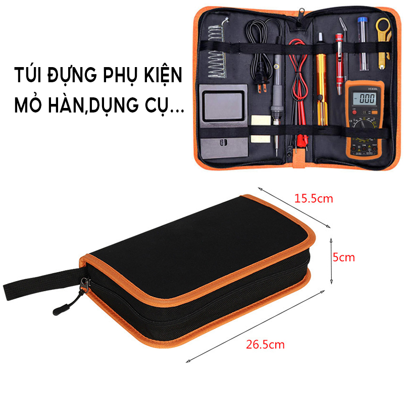 Túi đựng phụ kiện mỏ hàn, dụng cụ sửa chữa 26,5CM