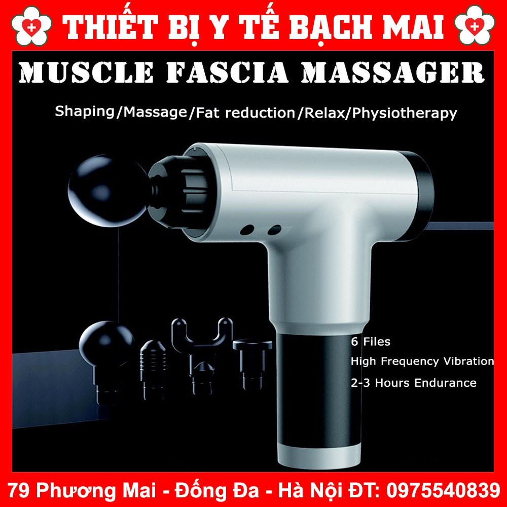 Máy Massage Cầm Tay Đánh Tan Mỡ Bụng Toàn Thân Massage Chân Cổ Mát Xa 6 Chế Độ Săn Chắc Cơ Fascia Gun