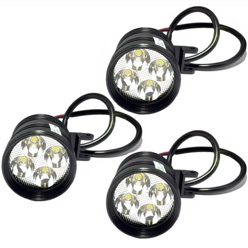 Bộ 3 Đèn pha led trợ sáng xe máy phượt L4 GNG