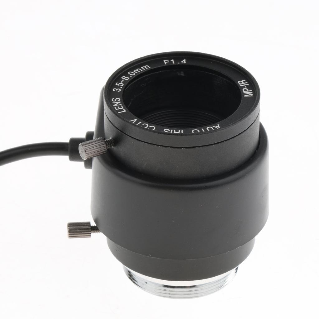 DC HD  Camera Manual Lens 3.5 8 Mm 3 Megapixel IR F1.4 CS Mount Varifocal