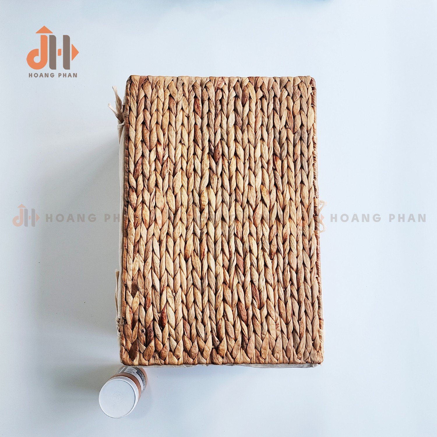 Giỏ Lục Bình Đan Xương Cá Có Nắp
