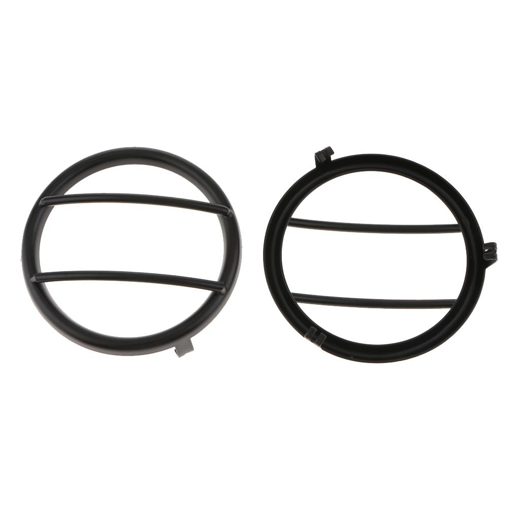2 Pieces Black Turn Signal Light Decoration Ring For Jeep Wrangler 2007-2018