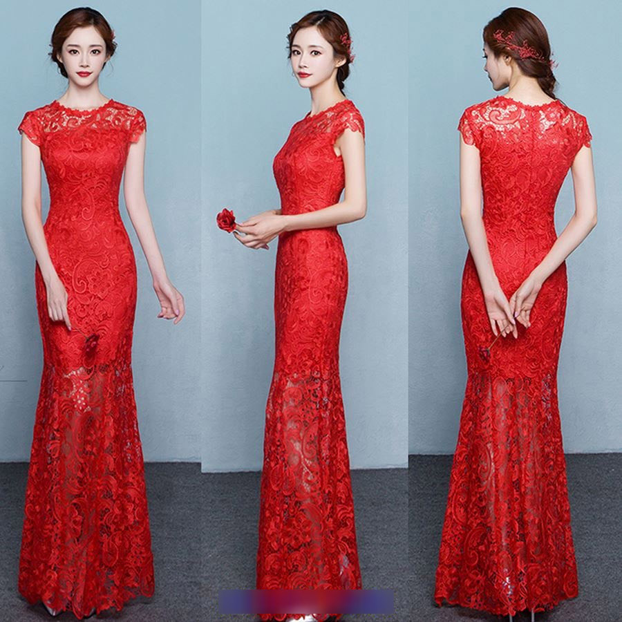 ĐẦM MAXI REN DÀI DỰ TIỆC - ĐẦM MAXI DẠ HỘI DN19070308