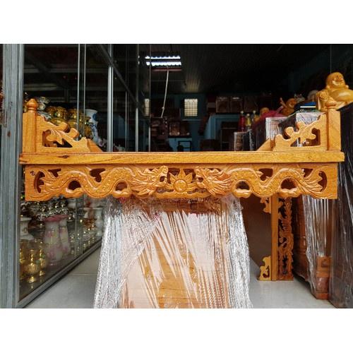 Bàn thờ treo tường gỗ gõ đỏ ngang 60 cm , trang treo gỗ hương , trang thờ gỗ