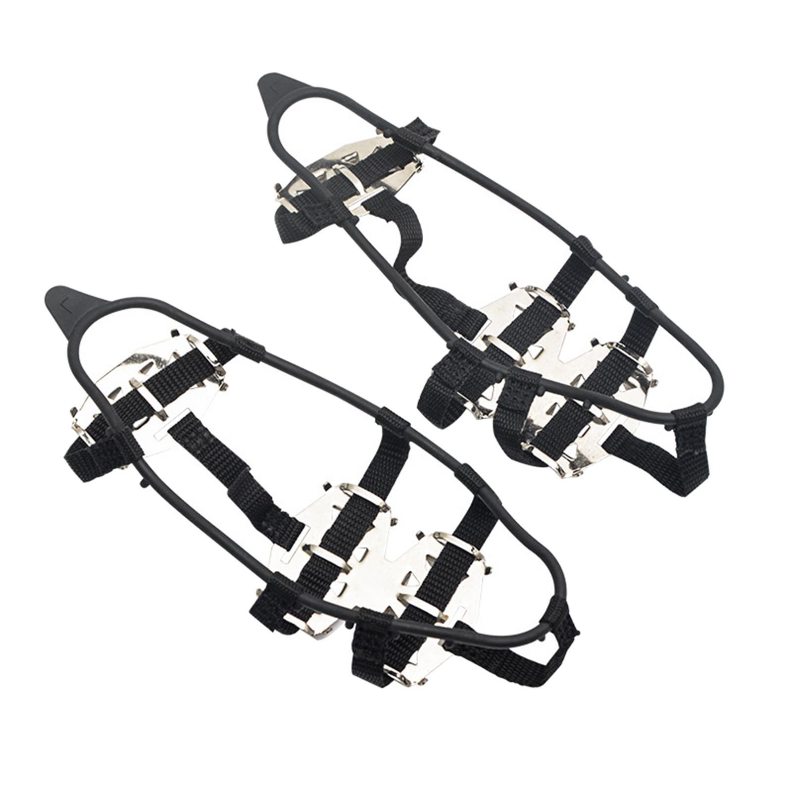 Ice Snow Crampons Snow Grips 24 Tooths Traction System Shoe Cover Crampon for Snow Boot Fishing Outdoor Walking