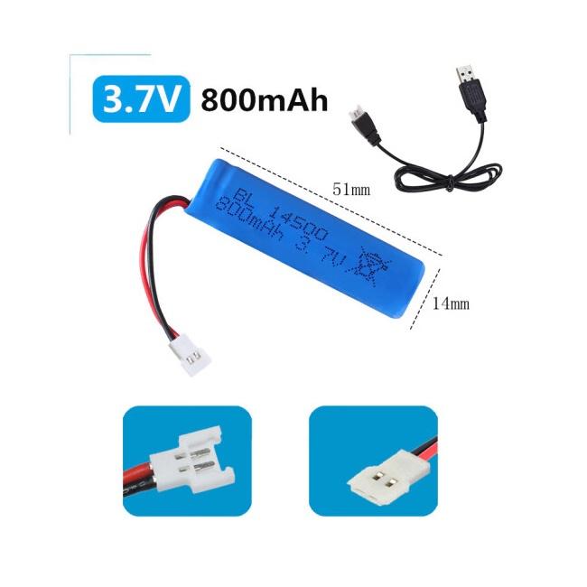 Pin sạc 14500 3.7v 800mah XH2.54 Xe điều khiển từ xa