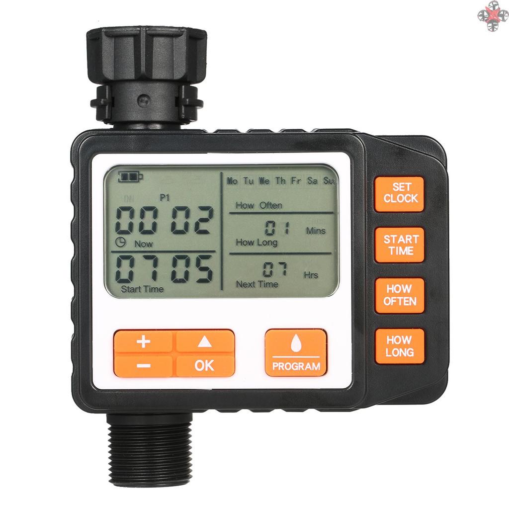 3 Separate Programs Water Timer 3in Large Screen IP65 Waterproof Auto and Manual Mode Hose Timer Sprinkler Timer Single Valve Faucet Digital Watering Timer for Garden Lawn