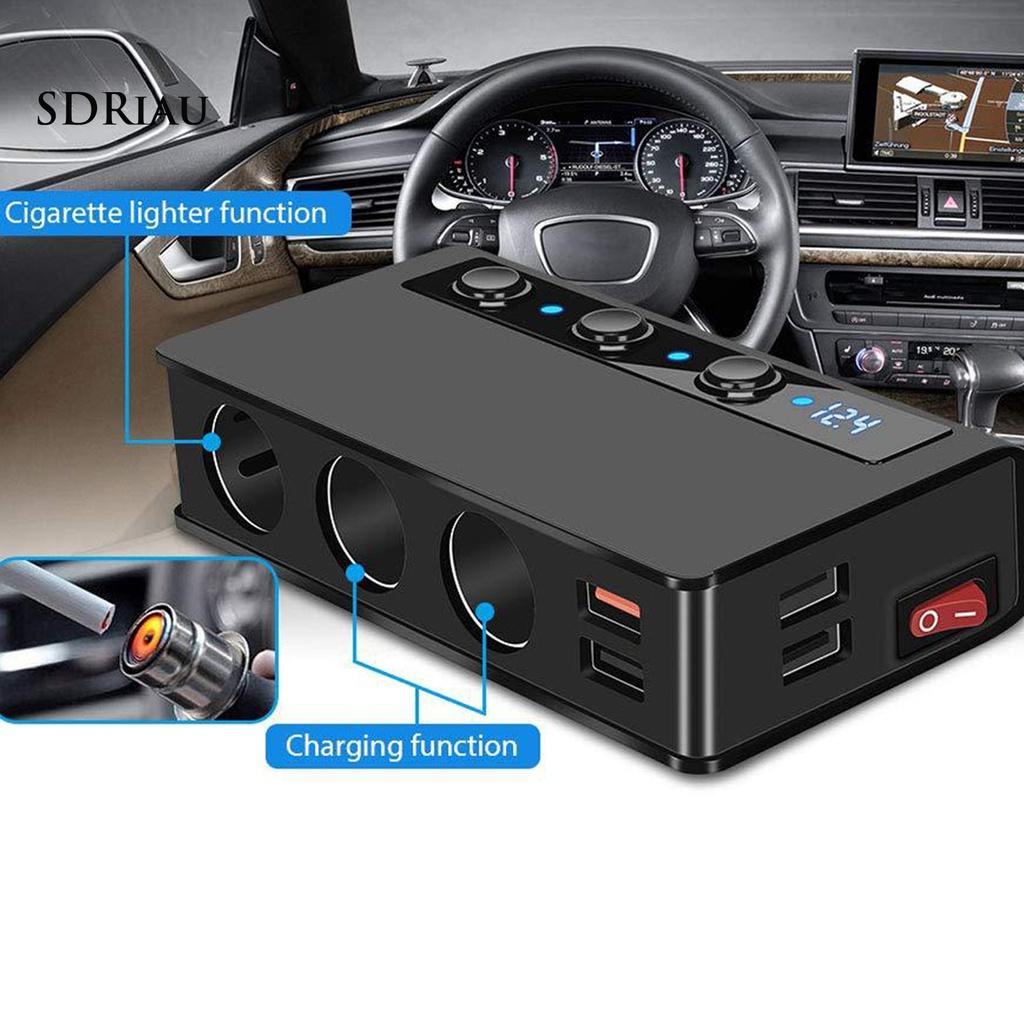 *QCDZ* Portable Universal 4 USB Ports QC3.0 Stable Charging Car Quick Charger Adapter
