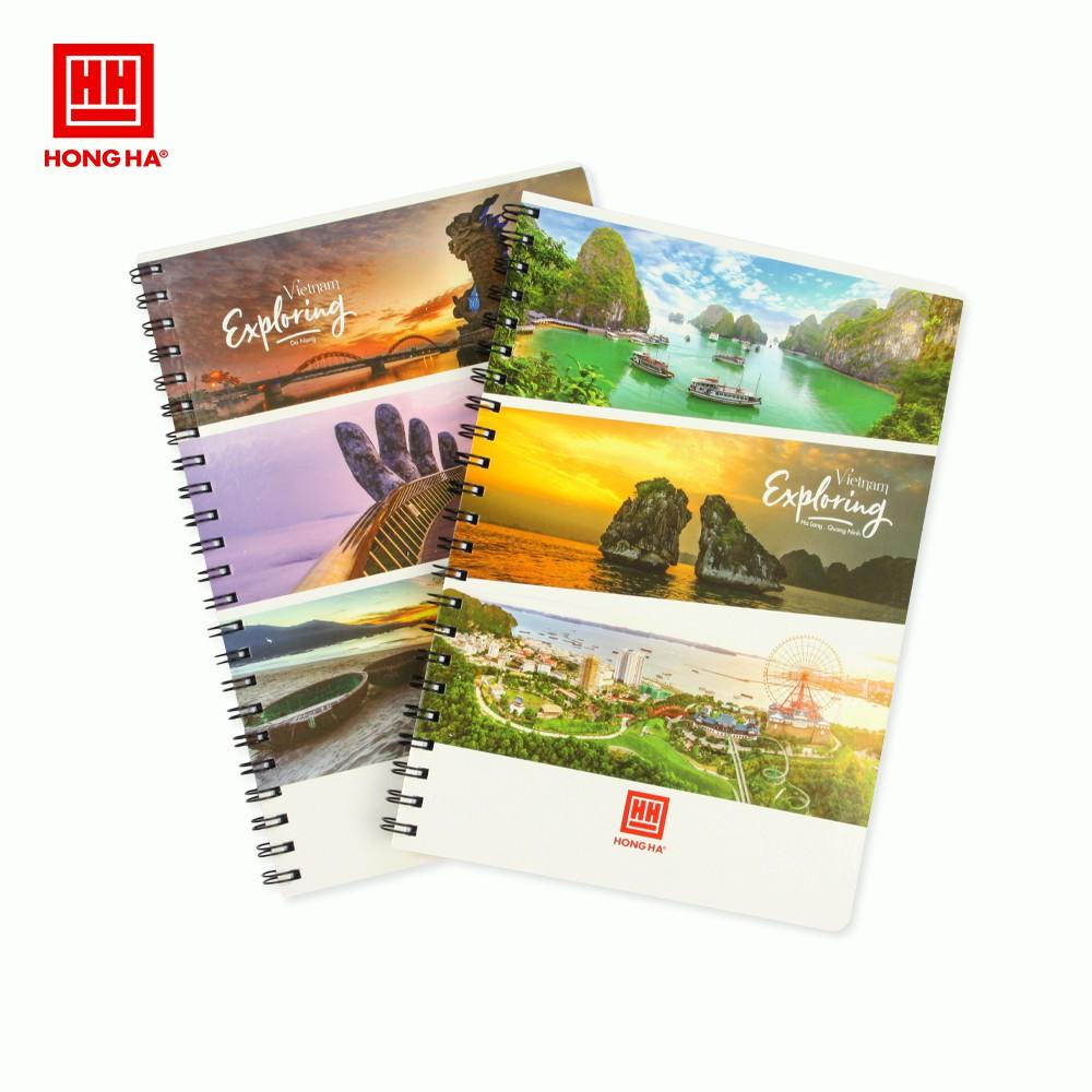 Sổ lò xo A4 200 trang Landscape Hồng Hà