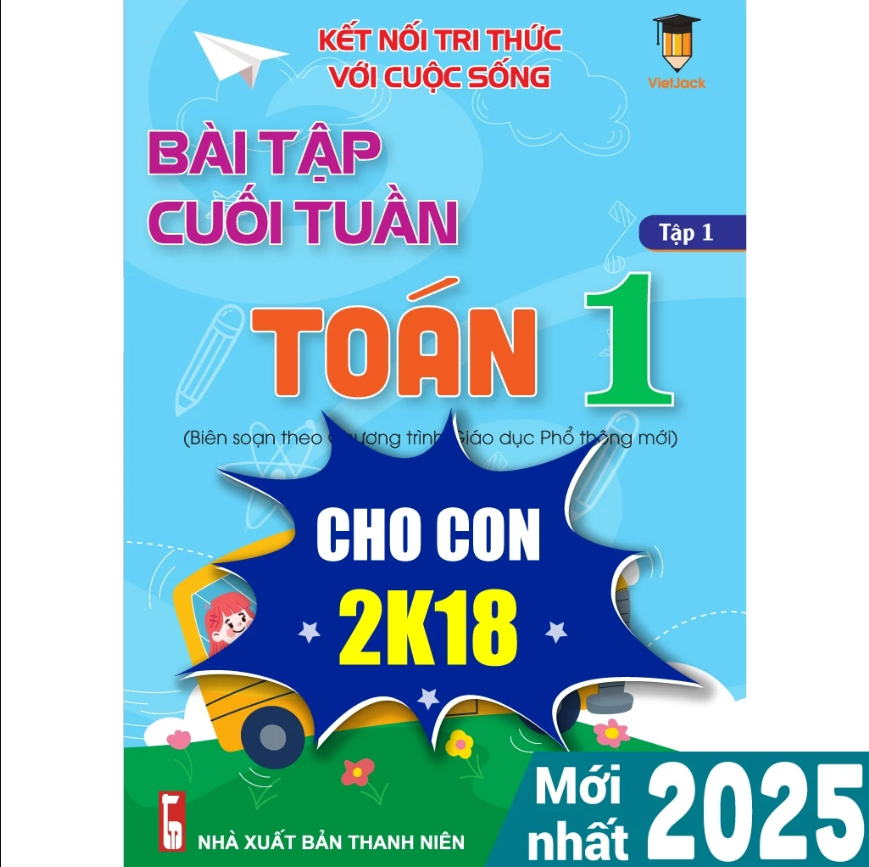 Sách - Bài tập cuối tuần Toán 1 Kết nối tri thức (Học kì 1) VietJack