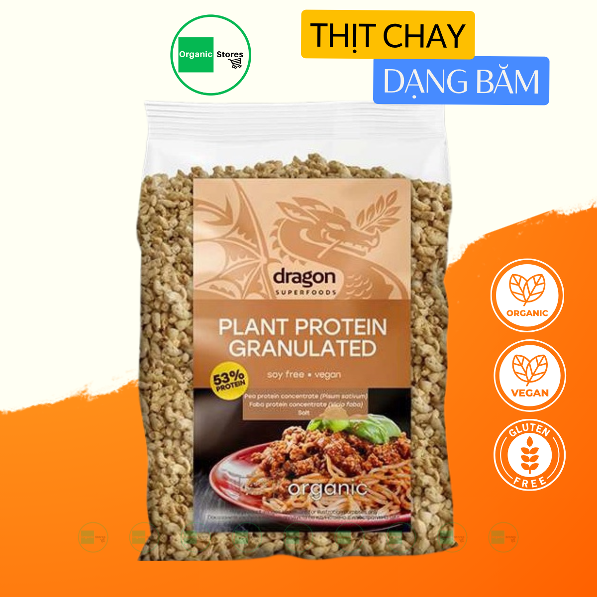 Thịt thuần chay dạng băm từ đậu thực vật hữu cơ Dragon Superfoods