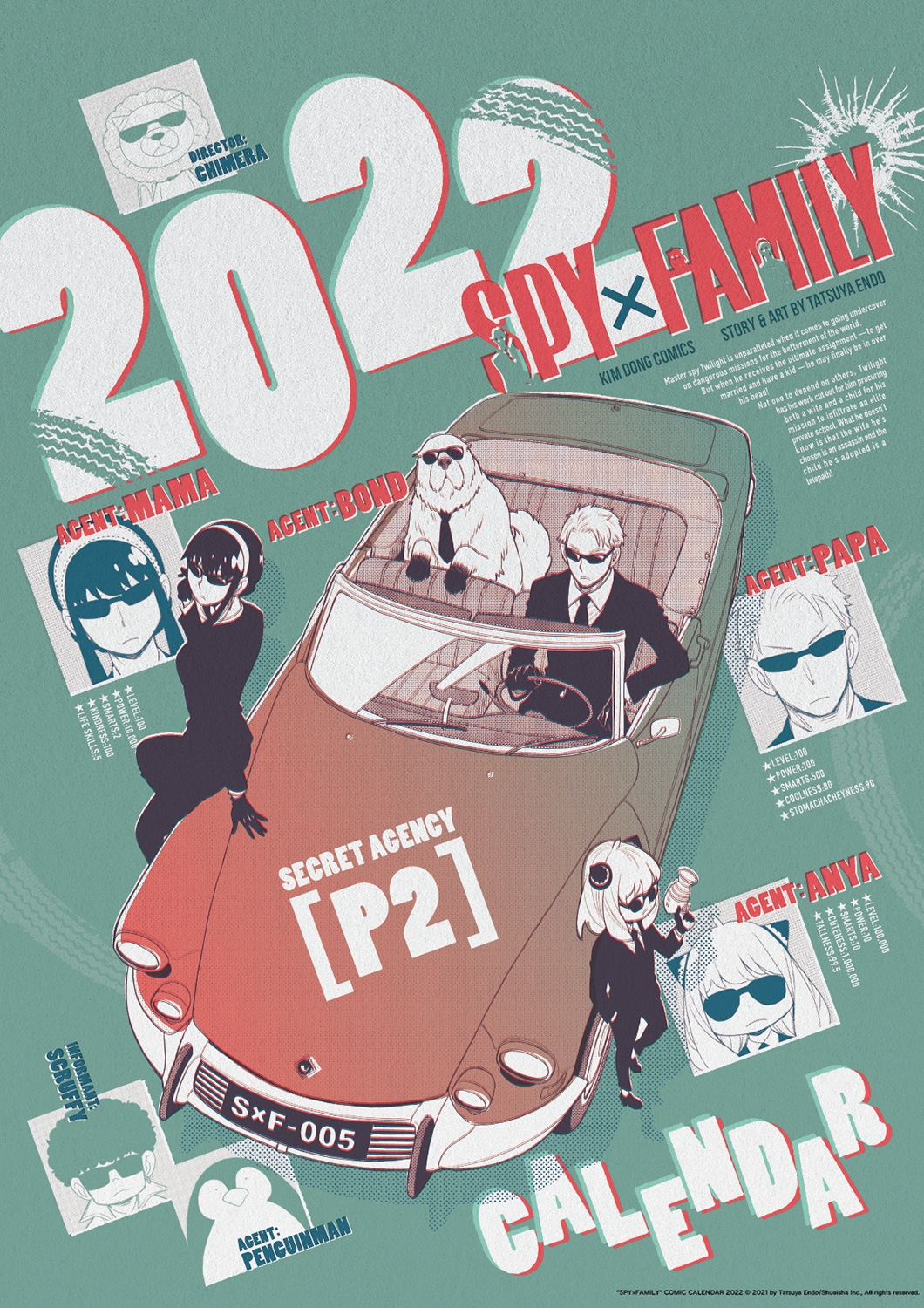 Lịch Manga Treo Tường Spy X Family 2022