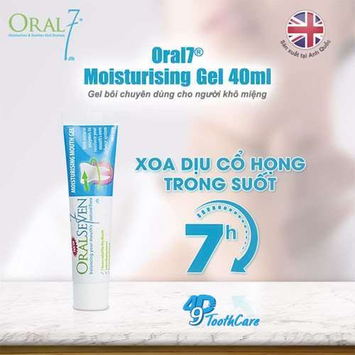 Gel Bôi Giữ Ẩm Oral7 Dùng Cho Người Khô Miệng, Giữ Ẩm Suốt 7 Giờ