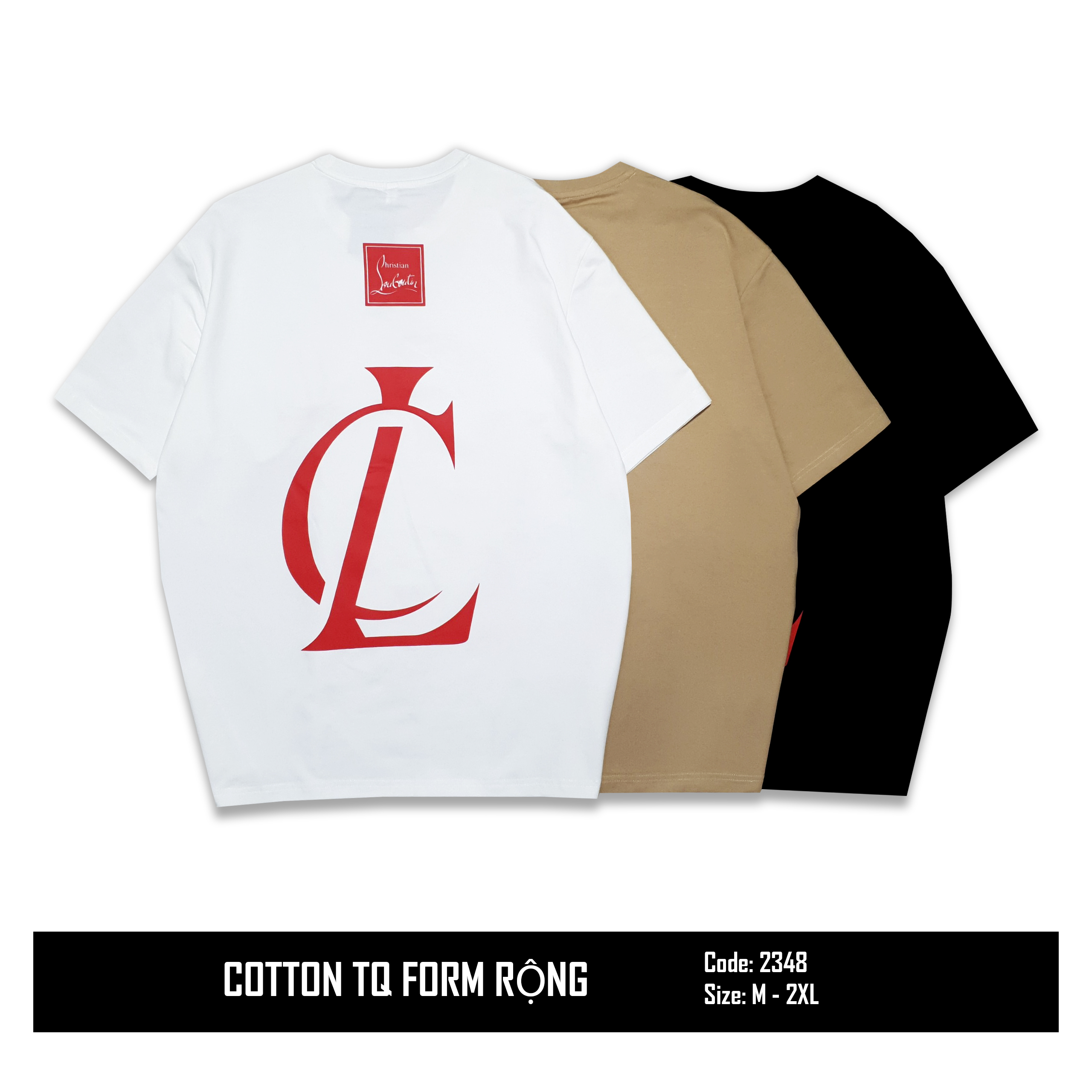 2348 - Áo thun form rộng unisex, thun cotton thoáng mát đứng form cực dễ mặc, hàng Xưởng Vinh Thiện Phát, sỉ từ 10 cái giá tốt