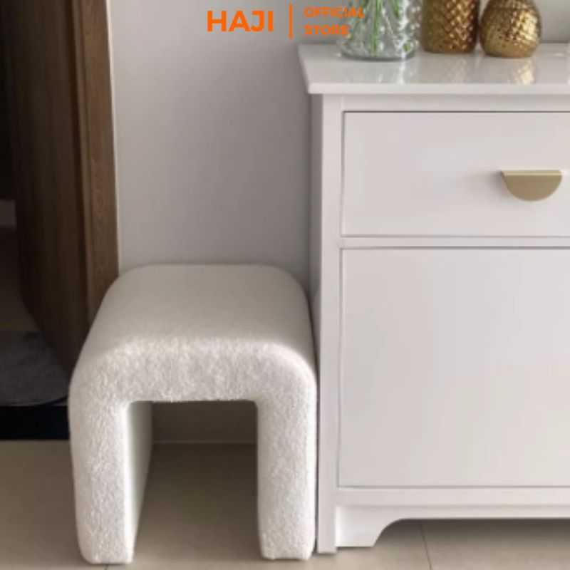 Ghế bàn trang điểm decor phòng style hàn quốc, trẻ trung, thương hiệu HAJI - GC21