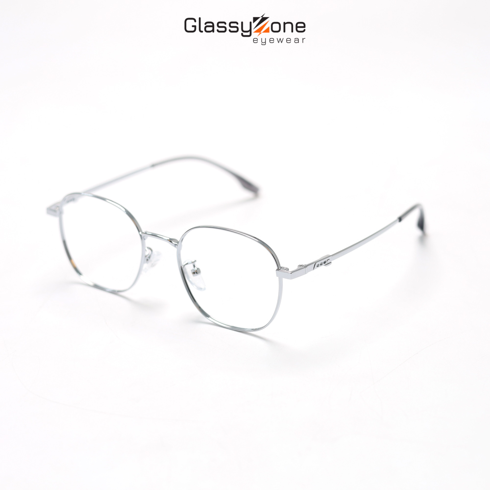 Gọng kính cận, Mắt kính giả cận kim loại Form Unisex Nam Nữ Jasmine - GlassyZone