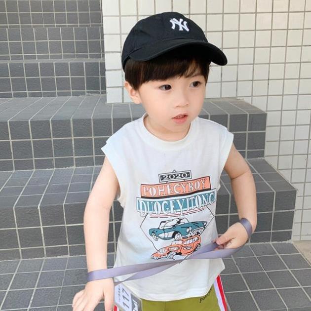 AT24 Size90-130 (9-27kg) Áo thun XILIBA cho bé trai, cotton 100% Thời trang trẻ Em hàng quảng châu