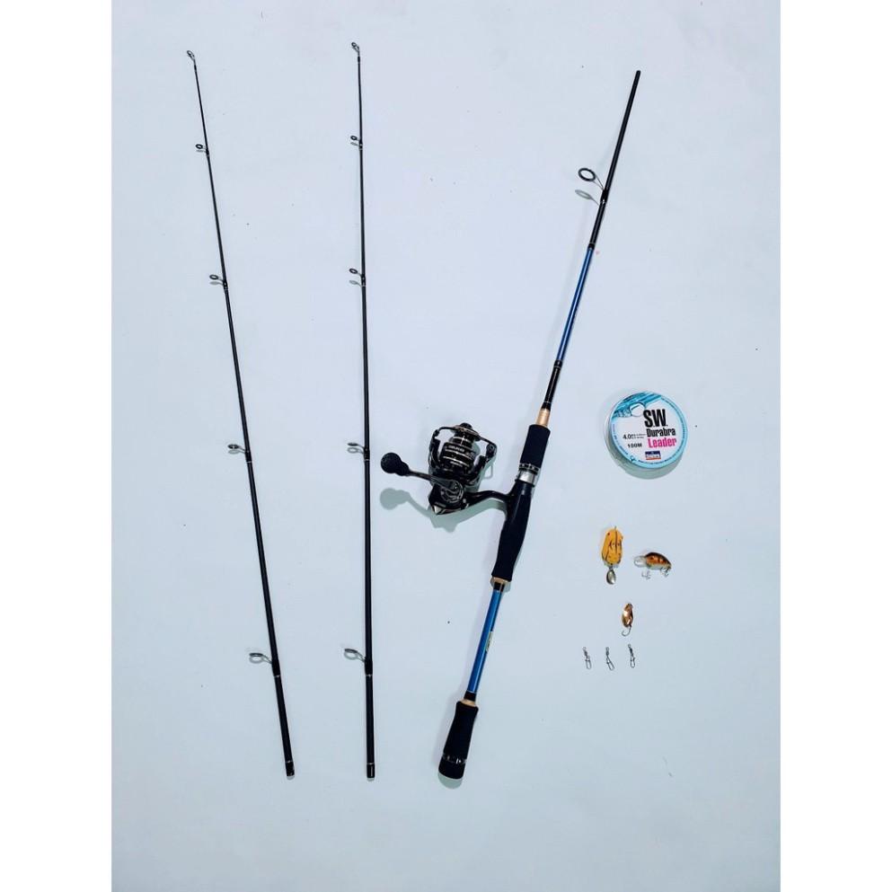 Bộ Cần Câu Cá Máy Đứng 2 ngọn Fishing of catch Máy DEUKIO