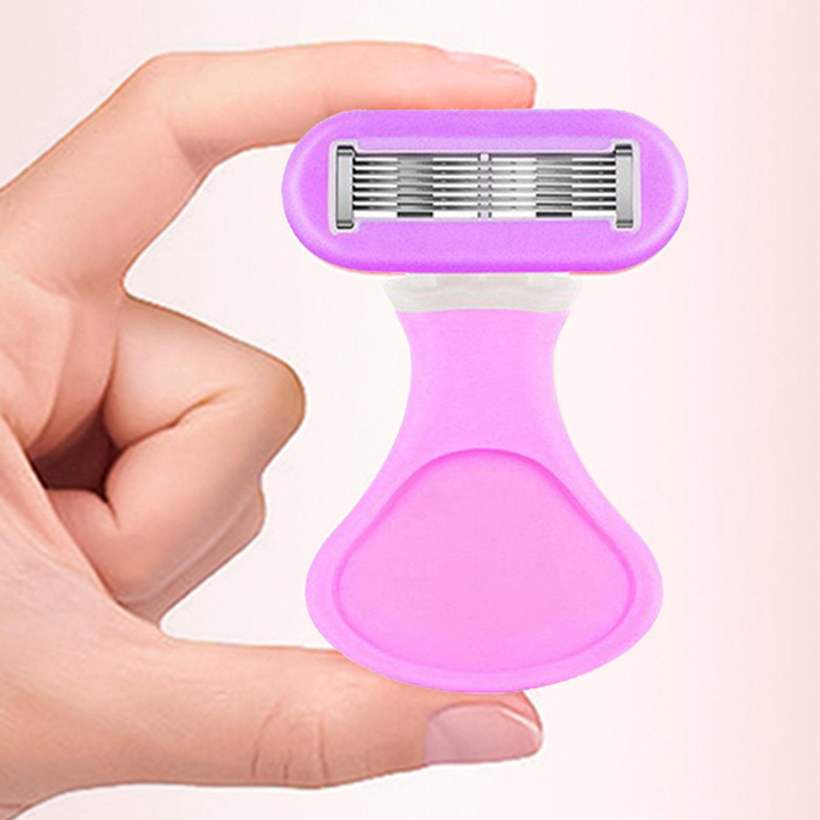 Mini Women's Razor, Non Slip Manual Shaving Razor Compact Trimmer for Thigh Arm Armpit