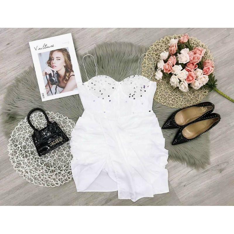 Đầm body kim sa cúp ngực