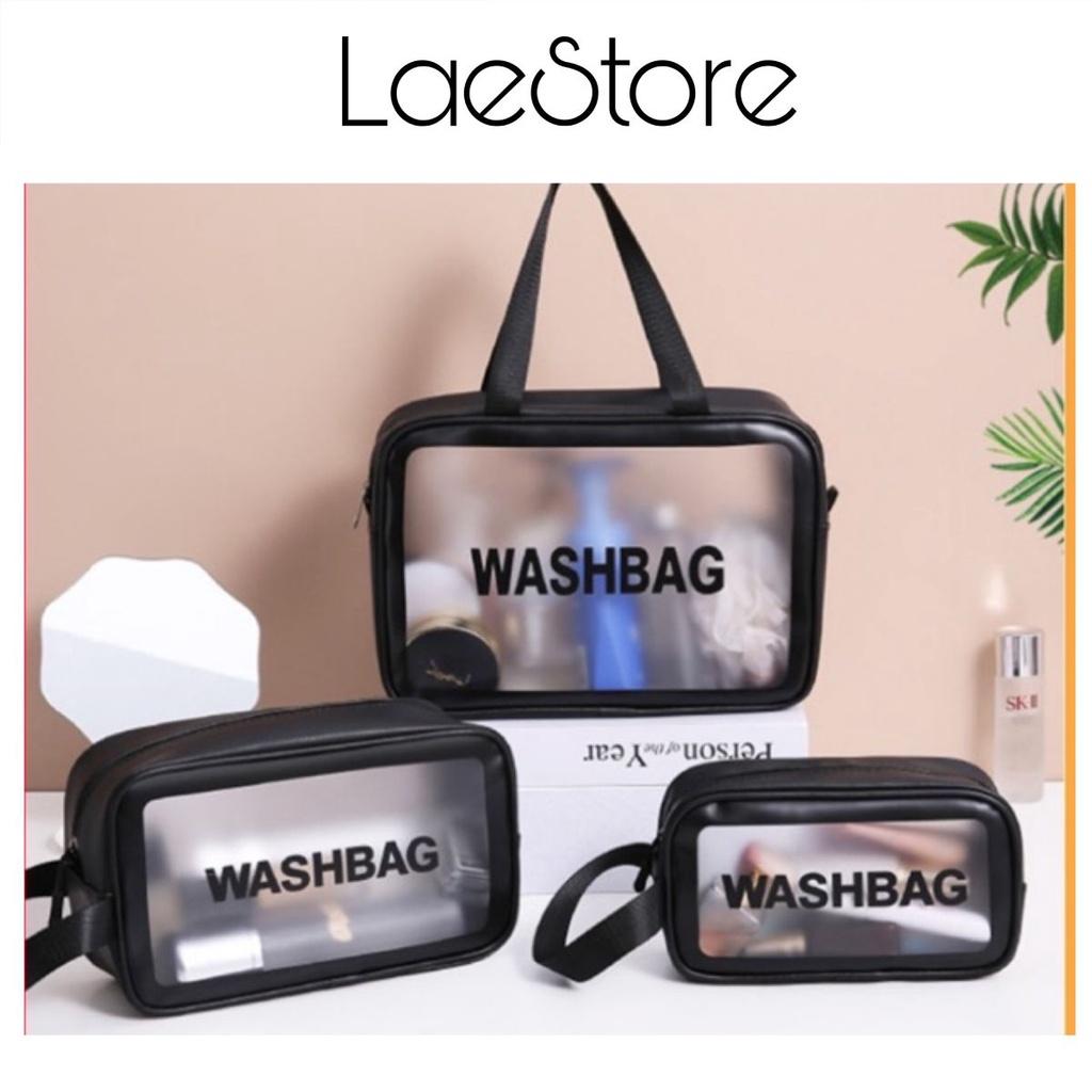 Set 3 túi đựng mỹ phẩm/ Đồ trang điểm du lịch chống thấm nước Washbag - Hàng đẹp