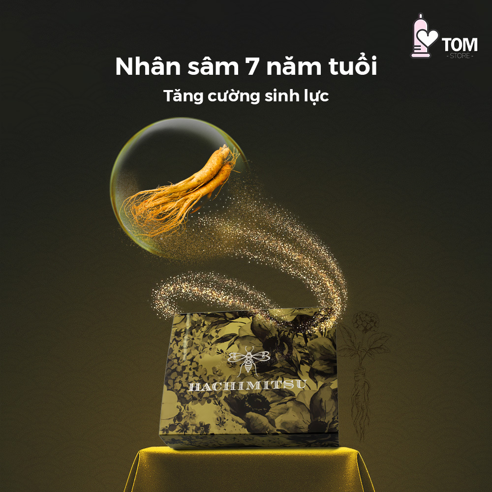 Bộ 5 gói tinh chất mật ong tăng cường sức khoẻ nam giới Hachimitsu | Gói 20g