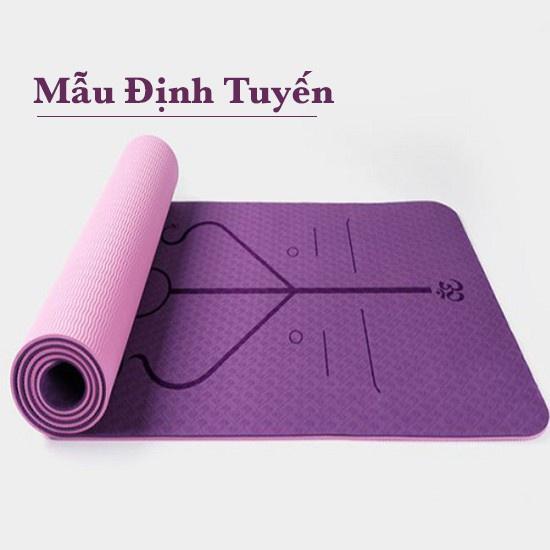 Thảm tập YOGA Định Tuyến_thảm tập GYM TPE 2 lớp siêu bền 6mm hàng chuyên cho phòng tập