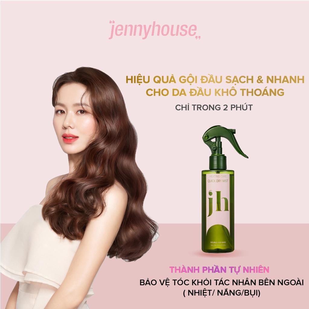 Dầu Gội Khô Dạng Xịt JENNY HOUSE Heating Care Quick Dry Mist 200ml - Hương Thơm Cam Quýt, Ngăn Ngừa Tóc Gãy Rụng