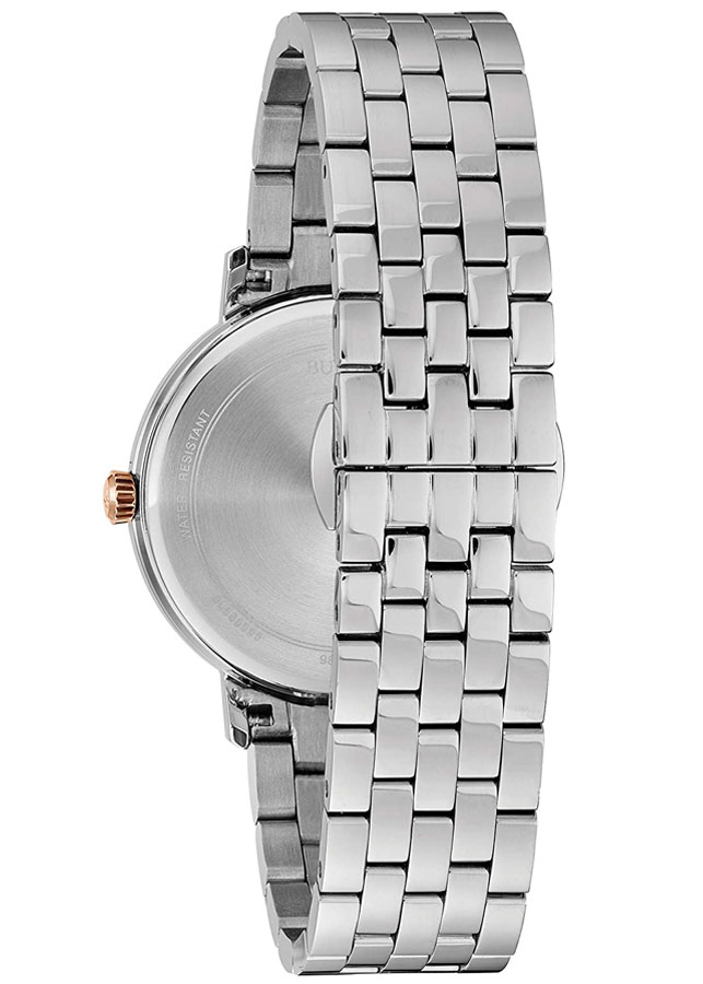 Đồng Hồ Nữ Bulova Dây Thép Không Gỉ 98M130 - Mặt Trắng