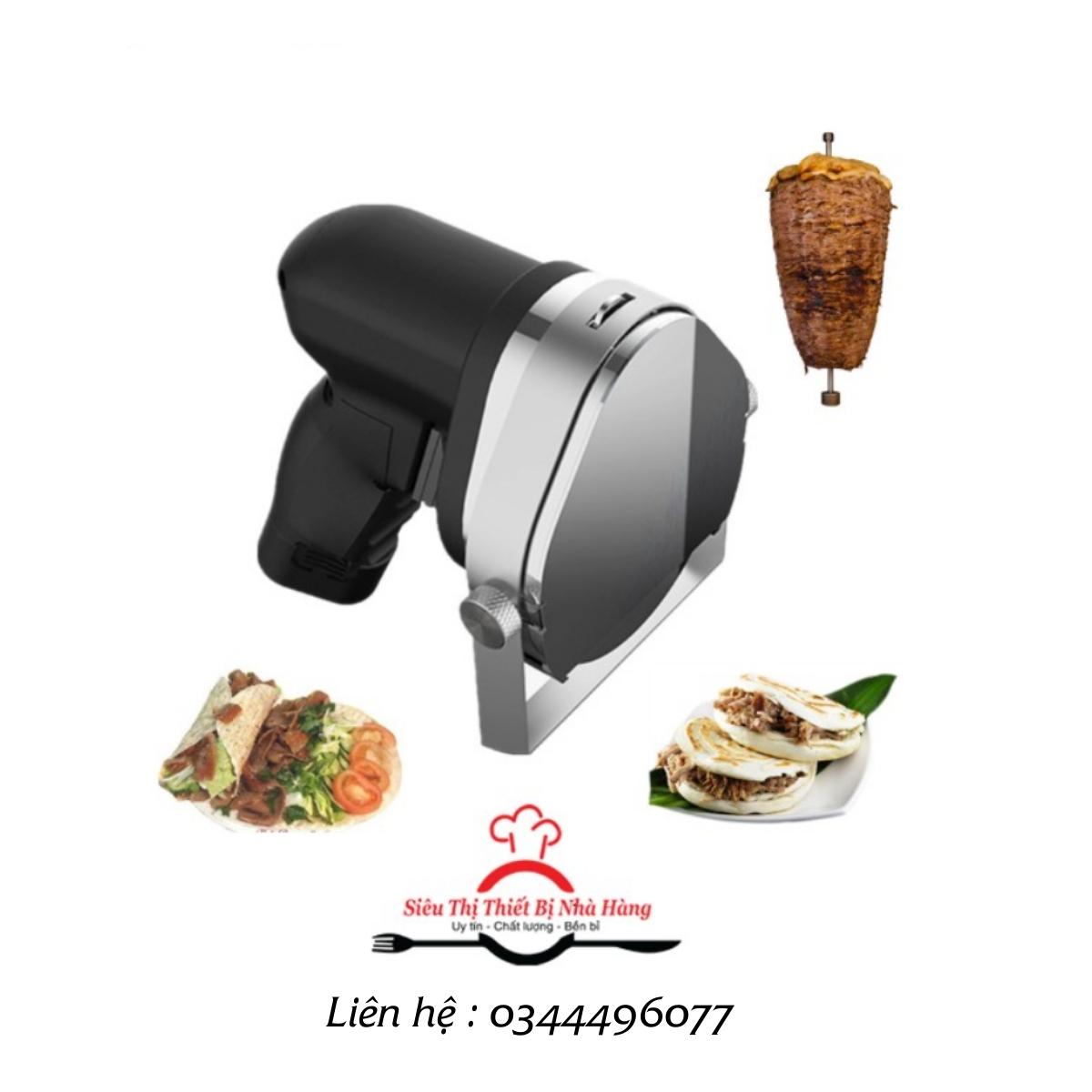 MÁY CẮT THỊT DONER KEBAB LOẠI KHÔNG DÂY - SẠC PIN