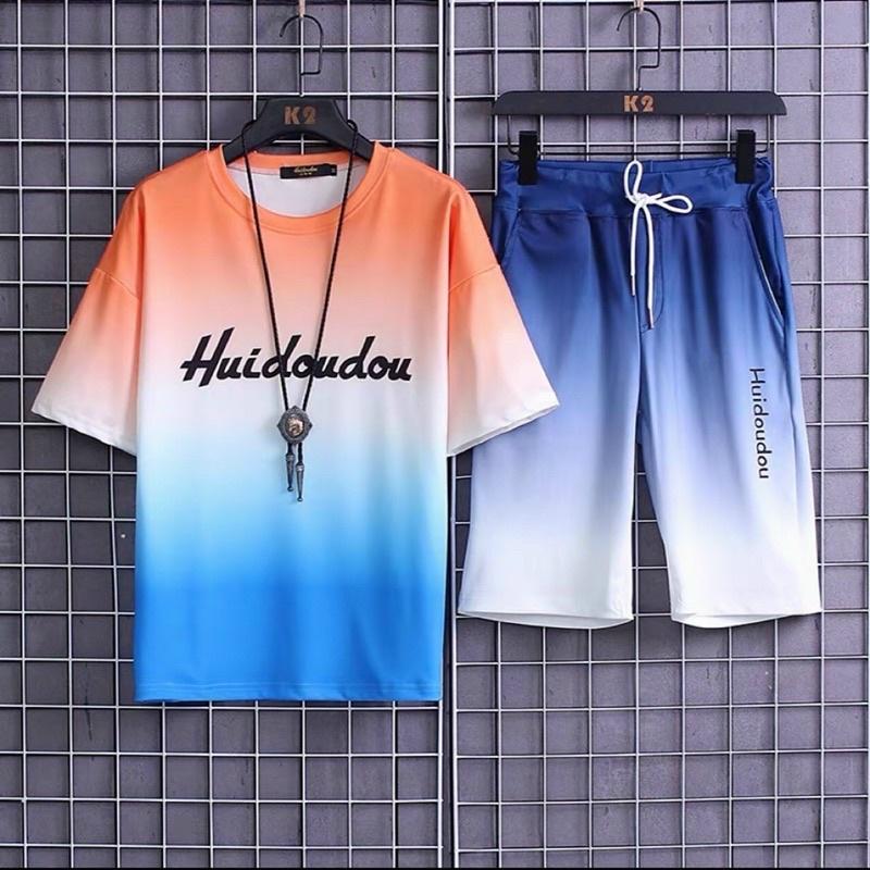Bộ thun lạnh huido đồ bộ thể thao quần thun áo thun in đẹp chất mát
