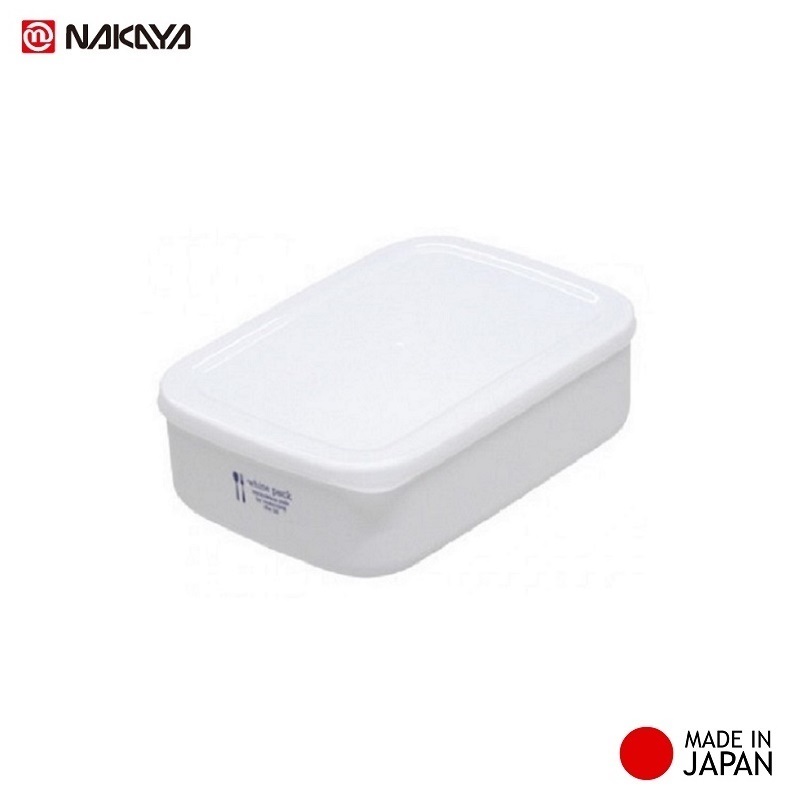 Hộp đựng thực phẩm chữ nhật Nakaya White Pack với thiết kế trang nhã, sang trọng - nội địa Nhật Bản