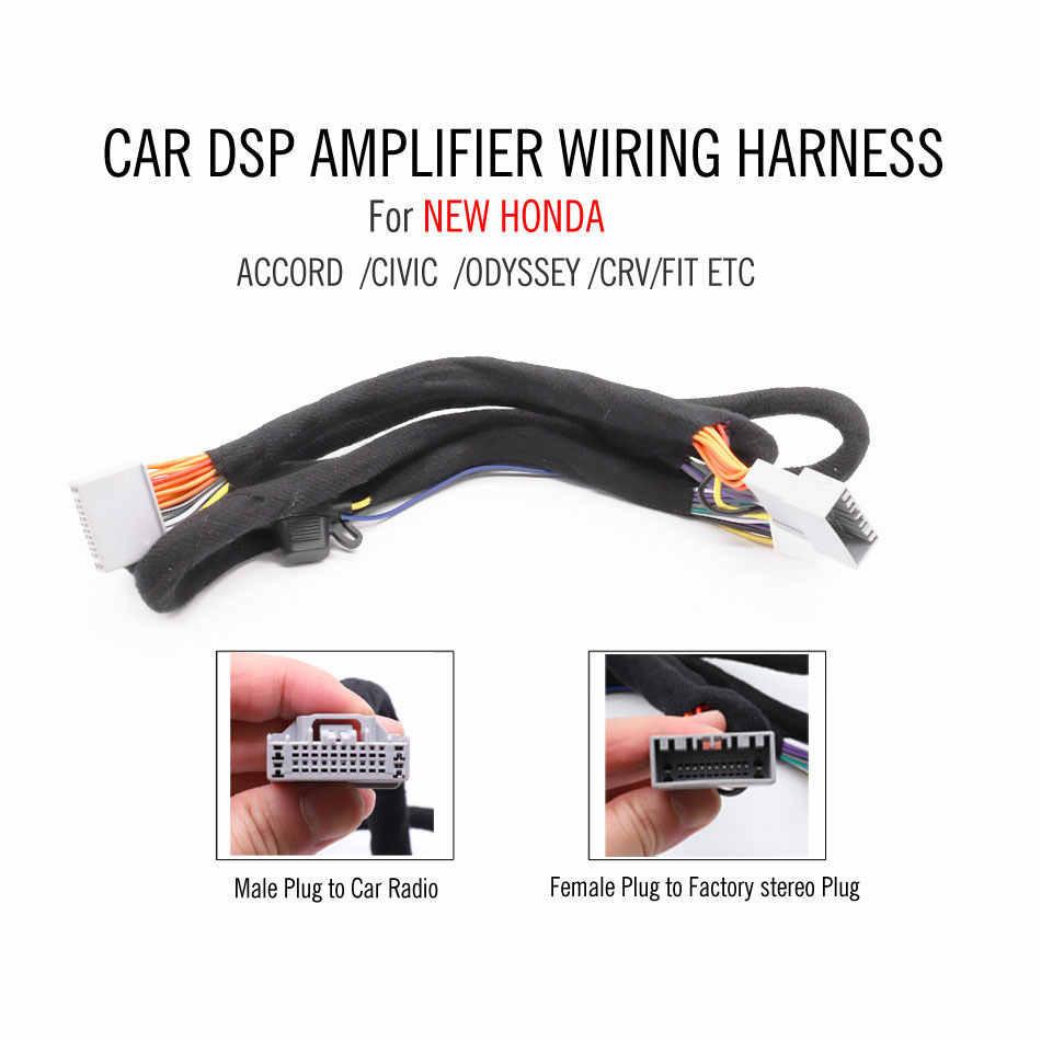 DÂY CẮM AMPLY/DSP, KẾT NỐI ĐẦU NGUYÊN BẢN CHO XE Ô TÔ HONDA ACCORD, ODYSSEY, CIVIC, CRV, FIT, CHUẨN PLUG AND PLAY
