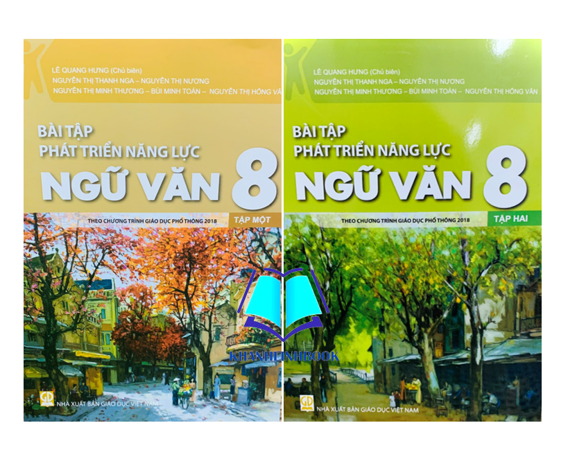 Sách - Combo bài tập phát triển năng lực ngữ văn 8 - tập 1 + 2 ( theo chương trình GDPT 2018 )