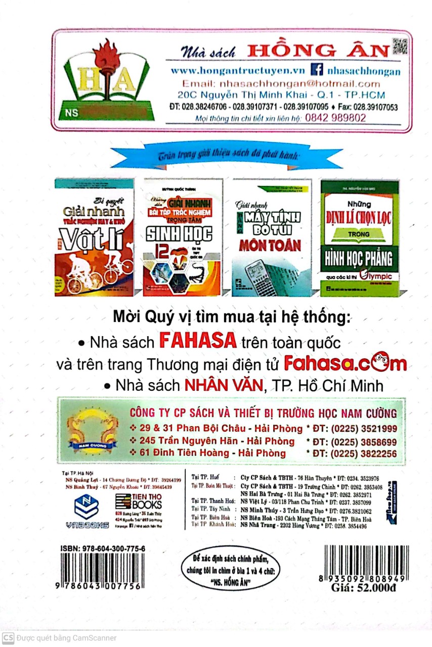 Các Công Thức Giải Nhanh Trắc Nghiệm Hóa Học
